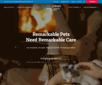Bluepearlvet.com(BluePearl Pet Hospital) Screenshot