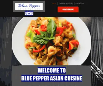 Bluepepperucsd.com(Blue Pepper Asian Cuisine) Screenshot