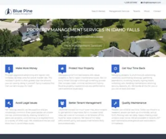 Bluepinepm.com(Property Management Services in Idaho Falls) Screenshot