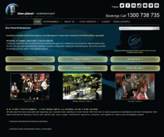 Blueplanetentertainment.net.au(Blue Planet Entertainment) Screenshot