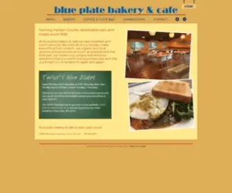 Blueplatemichigan.com(Blue plate bakery & cafe) Screenshot