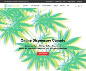 Blueplusyellow.ca(Online Dispensary Canada) Screenshot