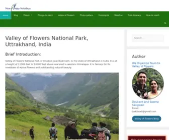 Bluepoppyholidays.com(Valley of Flowers National Park) Screenshot