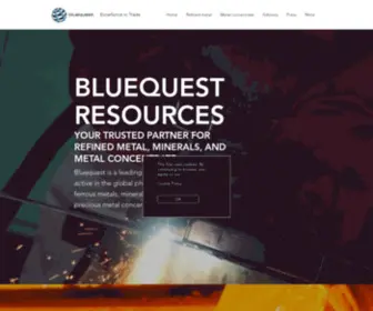 Bluequest.com(Commodity trading) Screenshot