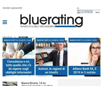 Bluerating.com(Il sito italiano interamente dedicato al risparmio gestito) Screenshot