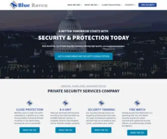 Blueravenintelligence.com(Private Security Company) Screenshot