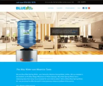 Bluerealspringwater.com(Bottled Water Supplier) Screenshot