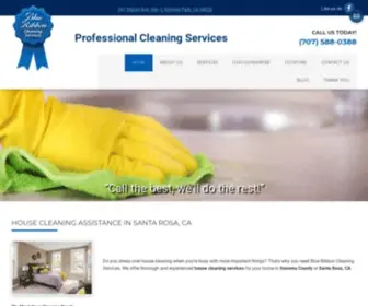 Blueribboncleaningservices.com(House Cleaning & Local Maid Services in Santa Rosa and all of Sonoma County) Screenshot