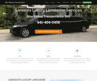 Blueribbontransportationsrq.com(Sarasota Luxury Limousine Limo Services) Screenshot