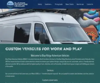 Blueridgeadventurevehicles.com(Blue Ridge Adventure Vehicles) Screenshot