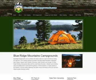 Blueridgecampgrounds.com(Blue Ridge Campgrounds) Screenshot