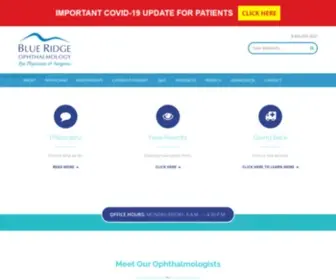 Blueridgeeyemd.com(Blue Ridge Ophthalmology) Screenshot