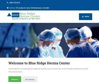 Blueridgeherniacenter.com(Blue Ridge Hernia Center) Screenshot