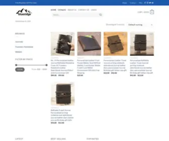 Blueridgeleathercompany.com(Handmade In USA) Screenshot