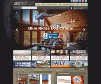 Blueridgelogcabins.com(Blue Ridge Log Cabins & Log Homes manufacturer) Screenshot