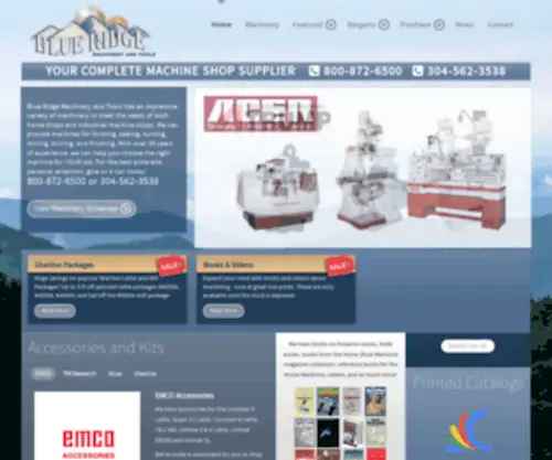 Blueridgemachinery.com(Blue Ridge Machinery and Tools) Screenshot