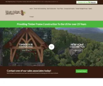 Blueridgepostandbeam.com(Timber Frame and Post & Beam Home Construction) Screenshot