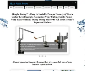 Blueridgepumps.com(Blue Ridge Pumps) Screenshot