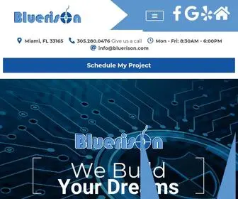 Bluerison.com(Home Security Systems Miami) Screenshot