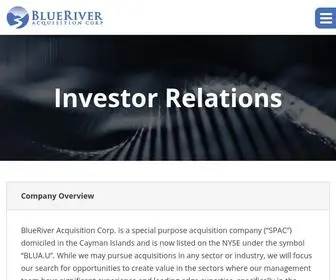 Blueriverspac.com((BLUA)) Screenshot