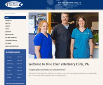 Bluerivervetclinic.com(Blue River Veterinary Clinic) Screenshot