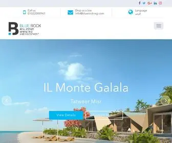 Bluerock-EG.com(Blue Rock Real Estate Marketing & Investment Egypt) Screenshot