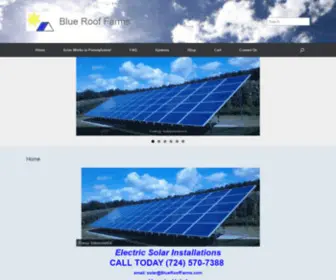 Bluerooffarms.com(Electric Solar and Permaculture) Screenshot