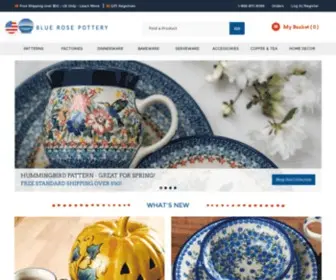 Bluerosepottery.com(Blue Rose Polish Pottery) Screenshot