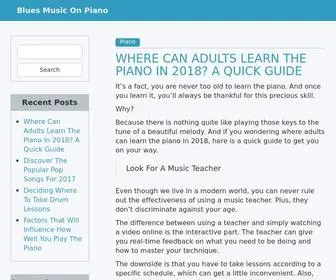 Blues-Fest.com(Learn Blues Music On Piano) Screenshot