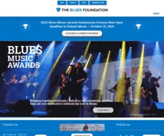 Blues.org(Blues Foundation) Screenshot
