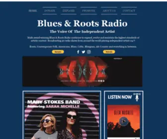 Bluesandrootsradio.com(Online Radio) Screenshot