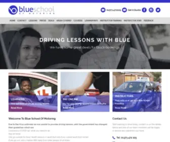 Blueschoolofmotoring.com(Blue Driving School) Screenshot