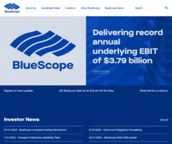 Bluescope.com(BlueScope Corporate) Screenshot