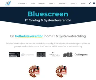 Bluescreen.se(Bluescreen IT företag & Systemleverantör) Screenshot