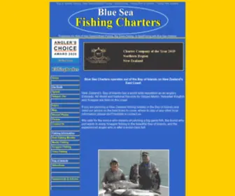 Blueseafishing.co.nz(New Zealand Fishing Holidays in the Bay of Islands with Blue Sea Charters) Screenshot