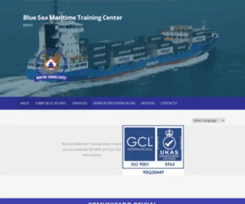 Blueseamtc.com(Blue Sea Maritime Training Center) Screenshot