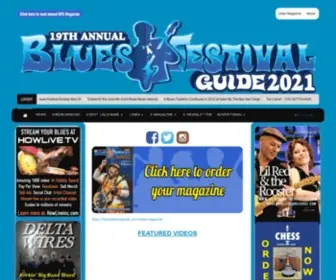 Bluesfestivalguide.com(Blues Festival Guide Magazine and Online Directory of Blues Festivals Home) Screenshot