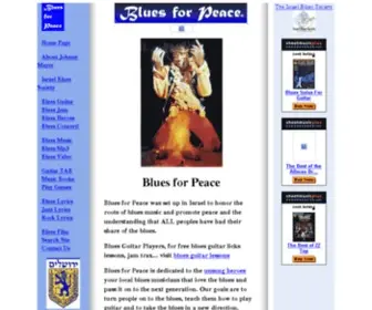 Bluesforpeace.com(Blues for Peace) Screenshot