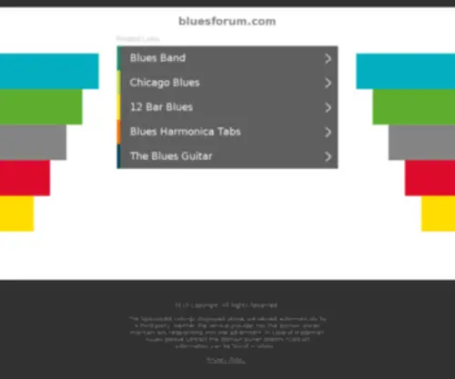 Bluesforum.com(The blues forum) Screenshot
