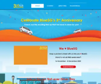 Bluesgcelebrates.com.sg(BlueSG 3rd Year Anniversary) Screenshot