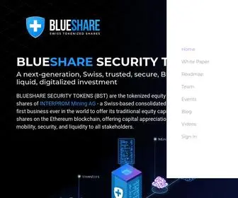 Blueshare.io(BLUESHARE SECURITY TOKENS (BST)) Screenshot