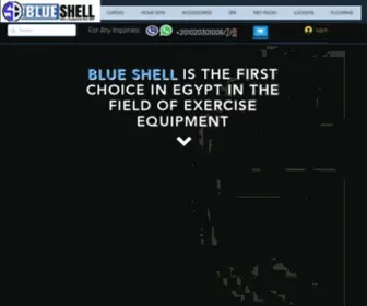 Blueshellsport.com(Blue Shell Egypt store for Gym Equipment and Sporting Goods) Screenshot