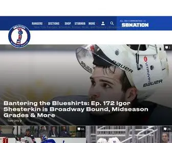 Blueshirtbanter.com(New York Rangers Schedule) Screenshot