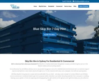 Blueskipbin.com.au(Skip bin hire in Castle Hill) Screenshot