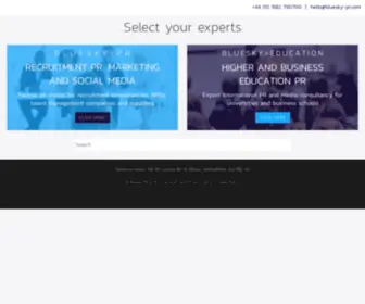 Bluesky-PR.com(PR &amp; communications for recruitment) Screenshot