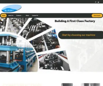 Bluesky-Rollforming.com(BlueSky Roll Forming Machine Manufacturer) Screenshot