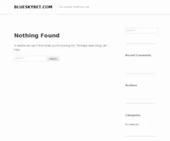 Blueskybet.com(Stress free and easy shopping experience. Simple and speedy service) Screenshot