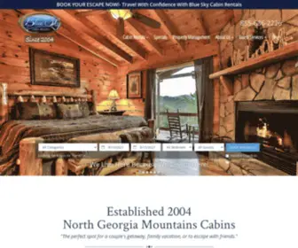 Blueskycabinrentalsgeorgia.com(Blue Sky Cabin Rentals) Screenshot