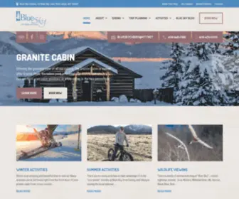 Blueskycabins.com(Red Lodge Montana Lodging) Screenshot