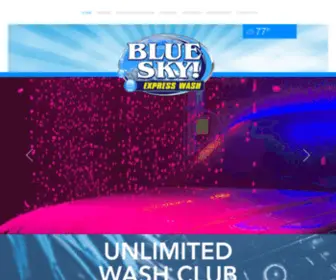 Blueskycarwash.com(HOME) Screenshot